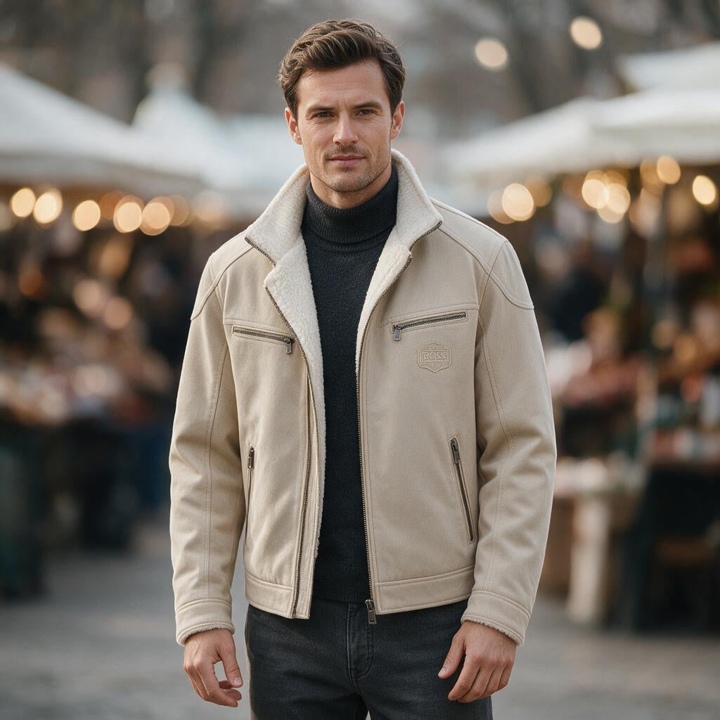 Giacca Sherpa Biker Invernale